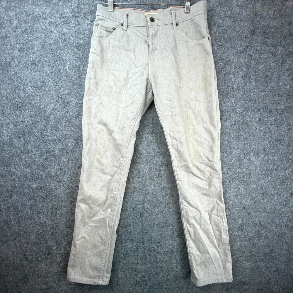 Raleigh Denim Martin‎ Jeans Mens 30 Beige Cotton Stretch Mid Rise Skinny Leg